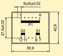 Printtrafo - 10VA - 2x6V