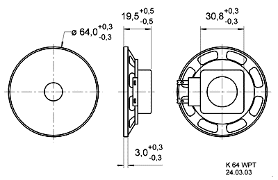 Visaton Full-Range K64WPT-8Ohm