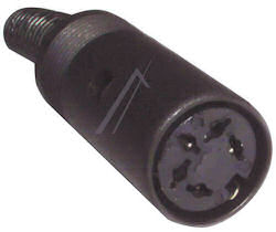 DIN Plug  5p Female 240 graden