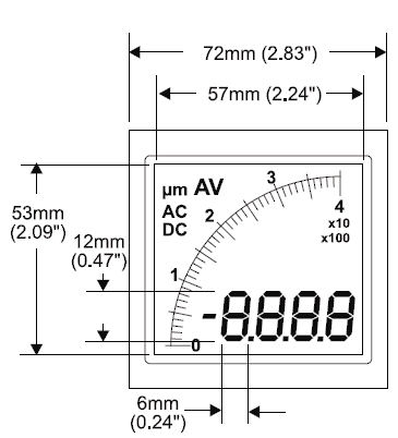 Grote Luxe Voltmeter