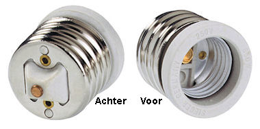 Verloopfitting E40 E27 - ElektronicaWereld.nl - Goedkoopste van