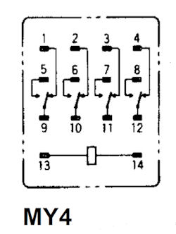 Omron Relais - MY4 serie
