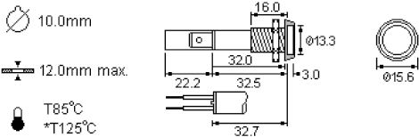 Signaallampje - 230V - Geel