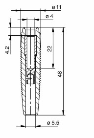 Contrastekker Hirschmann