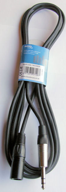 Stereo Jack - XLR Kabel 12m