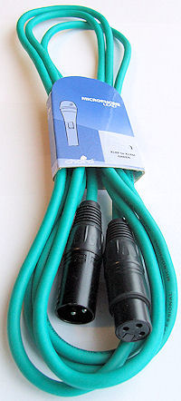 XLR Microfoonkabel 1,5m Groen