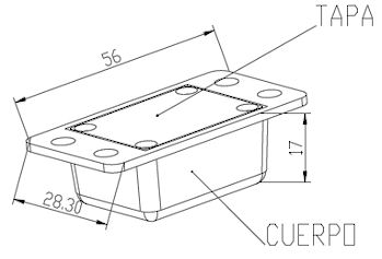 Inbouwkastje met montagegaten