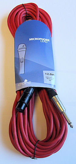 Microfoonkabel - Rood - 6,0m