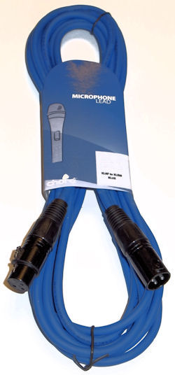 XLR Microfoonkabel 1,5m Blauw