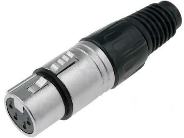 XLR plug - 4 polig Female