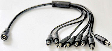 8-Voudige DC Splitter - 5,5mm