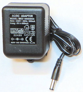 Netadapter - 9V - 600mA