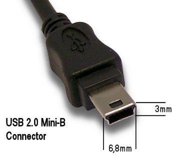 USB-A <> 5 polig USB Mini-B
