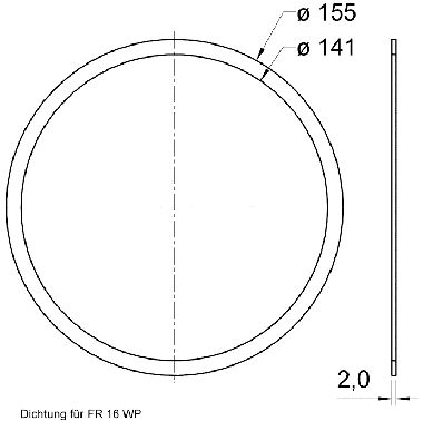 Afdichting-Afdichtring FR16WP