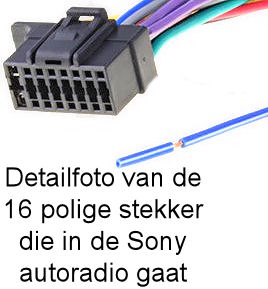 Sony Radio Aansluitkabel - 16p