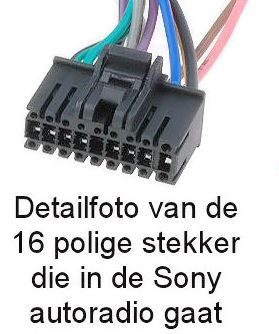 Sony Radio Aansluitkabel - 18p