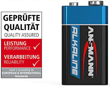 9V Alkaline Blokbatterij 